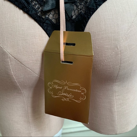 Agent Provocateur Raive Soirée Black Thong - Picture 6 of 7